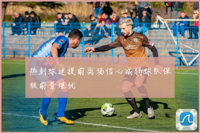 热刺球迷提前离场信心减弱球队保级前景堪忧